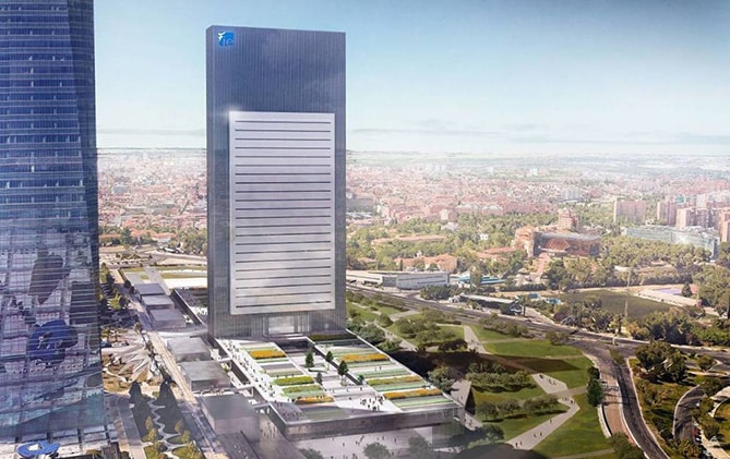 La quinta torre de Madrid llegará en 2019.