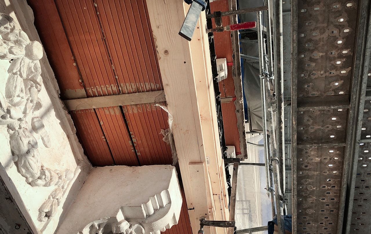 Reconstrucción de balcones.