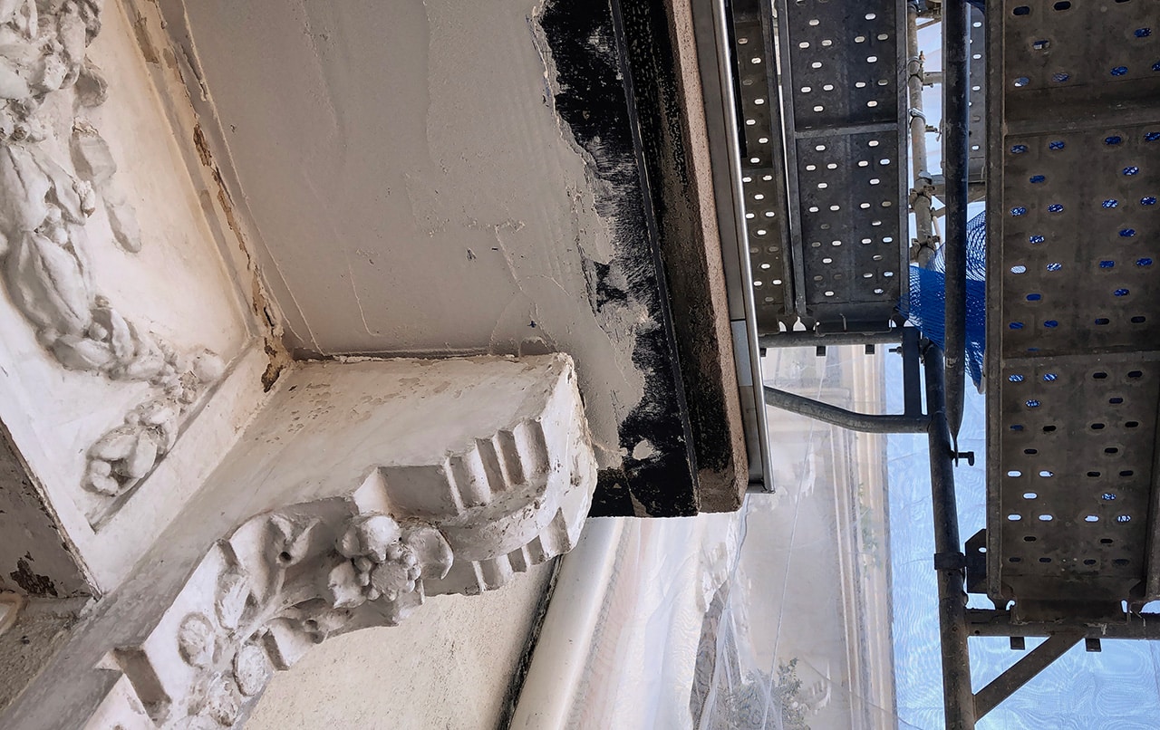 Reconstrucción de balcones.